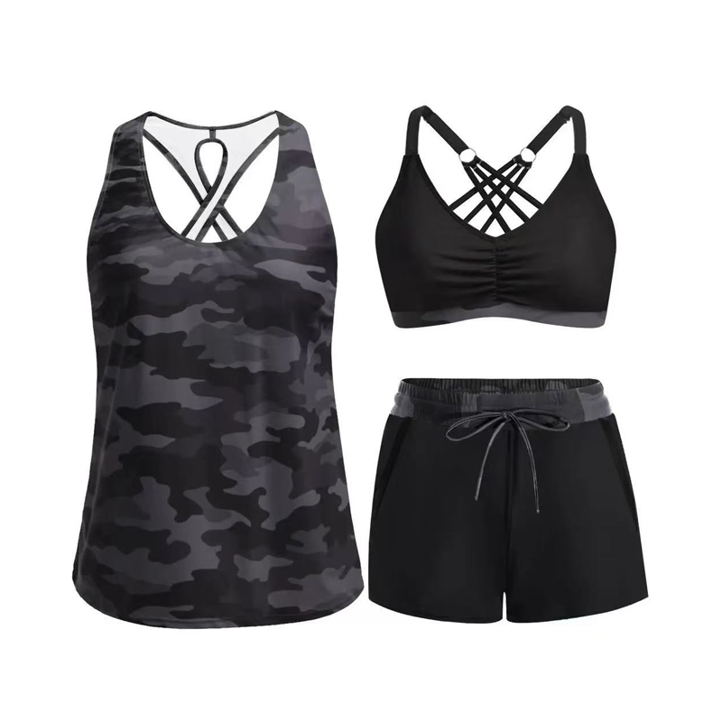 🌸🦋✨ -50% ! Ensemble tankini élégant – Coupe flatteuse, imprimé tendance.