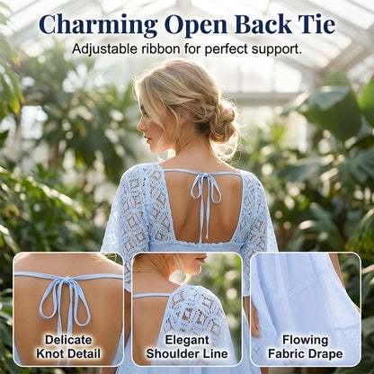 📢📢40% DE RÉDUCTION !! ⏰Robe Smockée à Encolure Carrée pour Femme