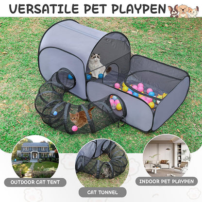 📢📢40% DE RÉDUCTION !! ⏰Grand Tunnel pour Chat - Jeu et Détente
