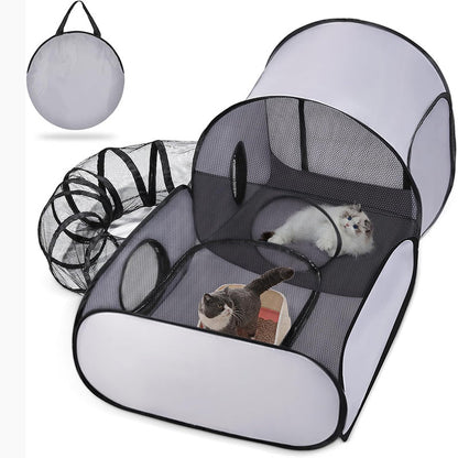 📢📢40% DE RÉDUCTION !! ⏰Grand Tunnel pour Chat - Jeu et Détente
