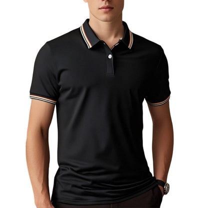 📢📢40 % DE RÉDUCTION !! ⏰T-Shirt Homme à Séchage Rapide avec Col Contrastant