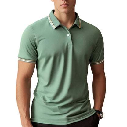 📢📢40 % DE RÉDUCTION !! ⏰T-Shirt Homme à Séchage Rapide avec Col Contrastant