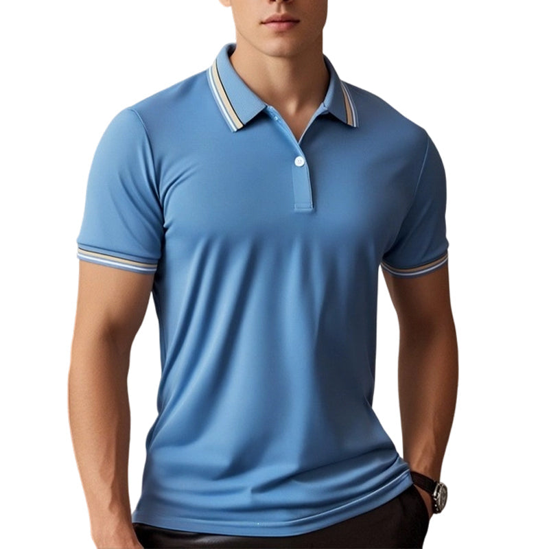 📢📢40 % DE RÉDUCTION !! ⏰T-Shirt Homme à Séchage Rapide avec Col Contrastant