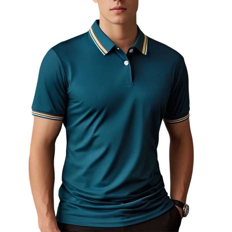 📢📢40 % DE RÉDUCTION !! ⏰T-Shirt Homme à Séchage Rapide avec Col Contrastant