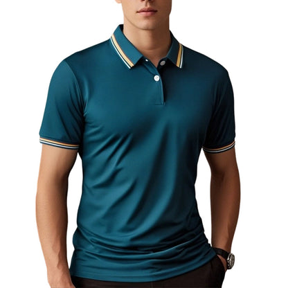 📢📢40 % DE RÉDUCTION !! ⏰T-Shirt Homme à Séchage Rapide avec Col Contrastant