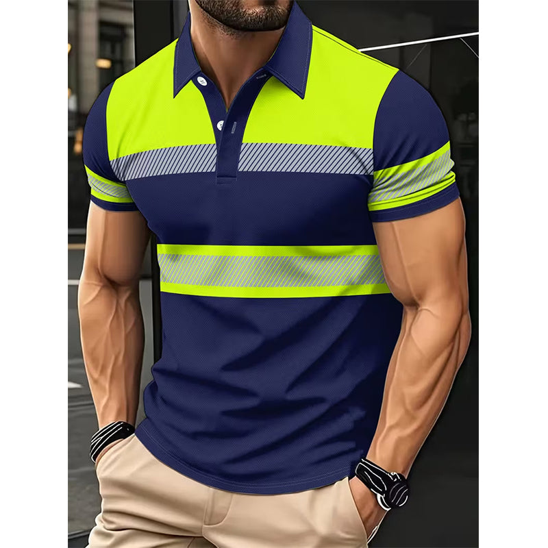 📢📢50 % DE RÉDUCTION !!⏰Chemise manches courtes réfléchissante haute visibilité pour homme