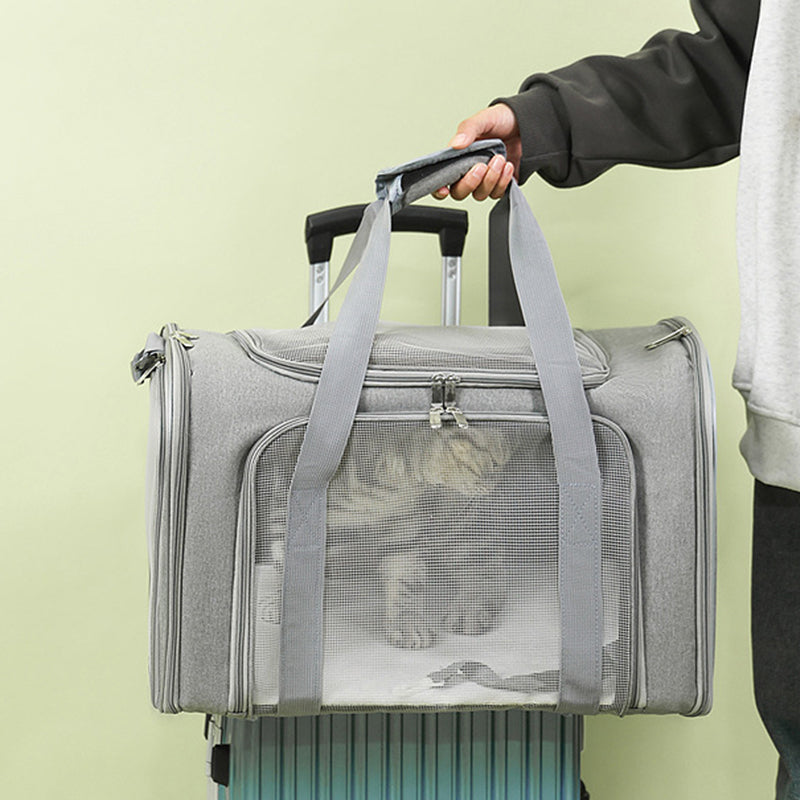 🐱🕸️🌬️ OFFRE LIMITÉE 50% DE RÉDUCTION! Sac de Transport Pliable en Maille pour Chat – Grand Format, Respirant, Bien Ventilé – Gardez Votre Compagnon à Fourrure Au Frais & Confortable Lors des Visites chez le Vétérinaire ou en Voyage 🏥🚗