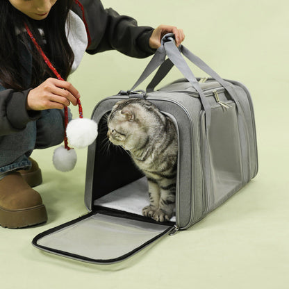 🐱🕸️🌬️ OFFRE LIMITÉE 50% DE RÉDUCTION! Sac de Transport Pliable en Maille pour Chat – Grand Format, Respirant, Bien Ventilé – Gardez Votre Compagnon à Fourrure Au Frais & Confortable Lors des Visites chez le Vétérinaire ou en Voyage 🏥🚗