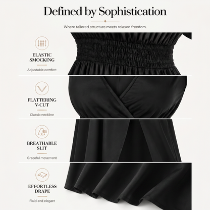 🌿☀️👡 OFFRE LIMITÉE 60% DE RÉDUCTION! Robe Respirante à Col V et Fente Latérale – Tissu Rayonne Doux, Coupe Aérée, Facile à Habiller ou Décontracter – Idéale pour les Jours Chauds, le Brunch ou les Courses Quotidiennes 👒