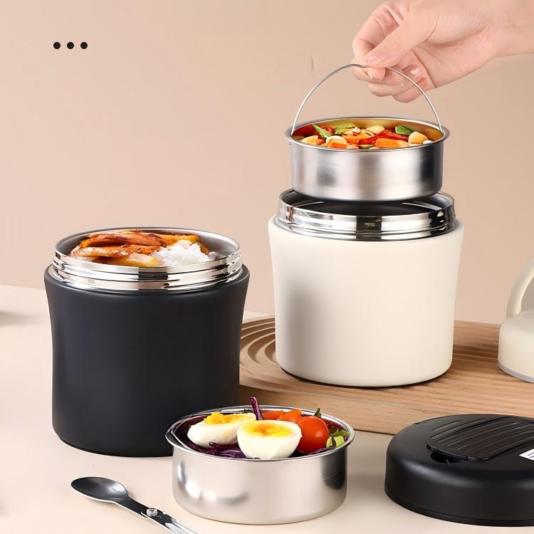 📢📢40 % DE RÉDUCTION !! ⏰Bocal Alimentaire Isotherme avec Cuillère Pliable
