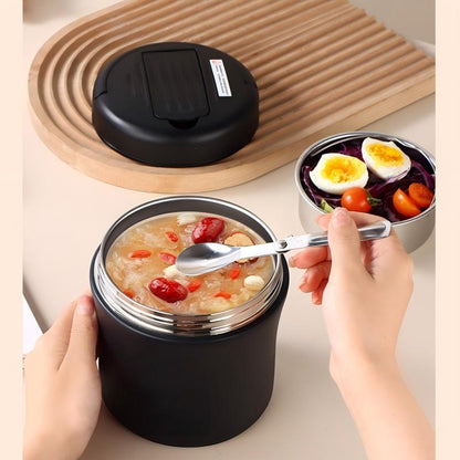 📢📢40 % DE RÉDUCTION !! ⏰Bocal Alimentaire Isotherme avec Cuillère Pliable