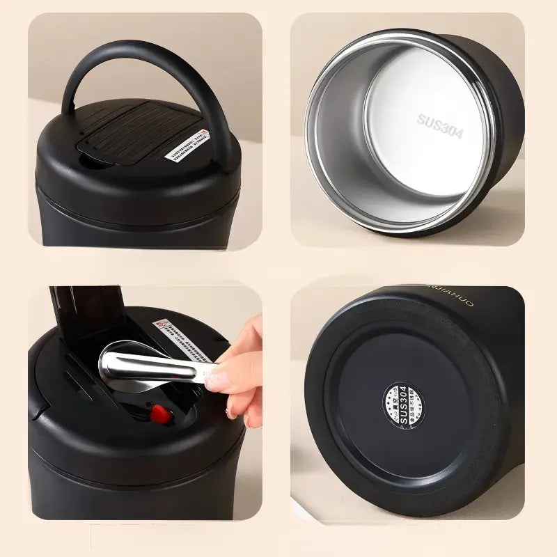 📢📢40 % DE RÉDUCTION !! ⏰Bocal Alimentaire Isotherme avec Cuillère Pliable