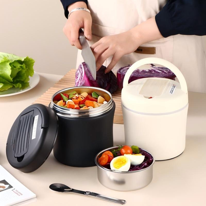 📢📢40 % DE RÉDUCTION !! ⏰Bocal Alimentaire Isotherme avec Cuillère Pliable
