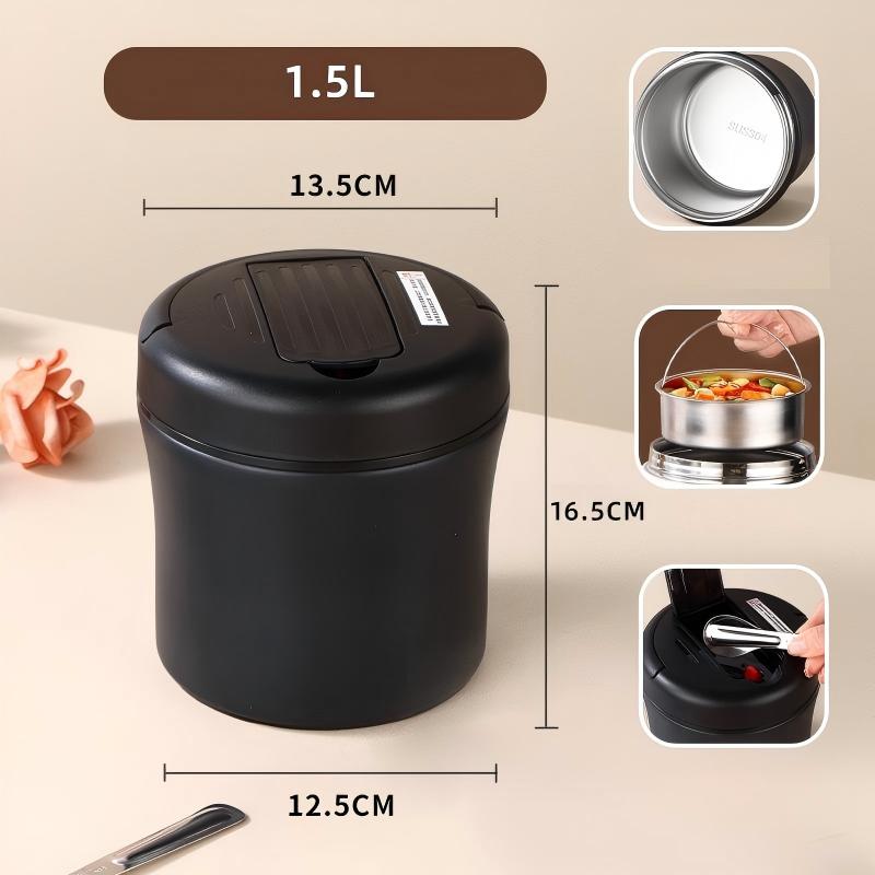 📢📢40 % DE RÉDUCTION !! ⏰Bocal Alimentaire Isotherme avec Cuillère Pliable
