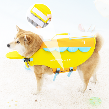 🐶🌊🛟 OFFRE LIMITÉE 50% DE RÉDUCTION! Gilet de Sauvetage Haute Flottabilité pour Chien – Maintient Votre Toutou en Sécurité, avec Bandes Réfléchissantes et Poignée de Sauvetage – Idéal pour Lacs, Plages ou Sorties en Bateau 🚤☀️