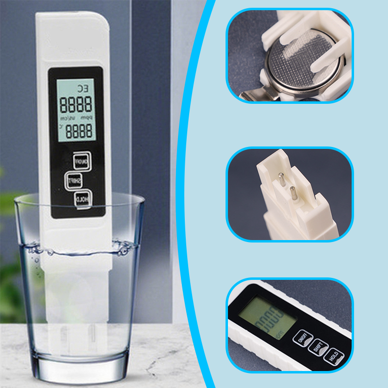 📢📢ACHETEZ-EN 1，LE 2ÈME EST OFFERT !! ⏰Testeur de Qualité d'Eau 3 en 1 TDS