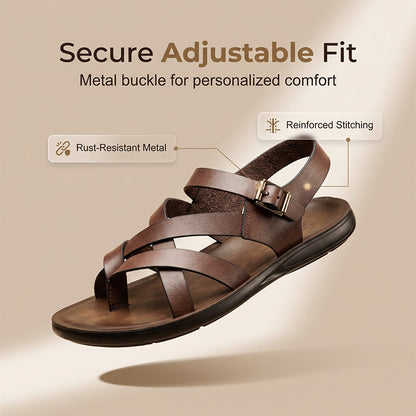 👡 50% DE RÉDUCTION ☀️ Sandales style romain – Semelle souple, look décontracté – Idéales pour l’été, la plage ou les promenades – confortables et intemporelles 🌊🦶✨