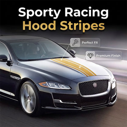🏎️ Autocollant Bande de Course Universelle pour Capot de Voiture – Stickers Sport Latéraux