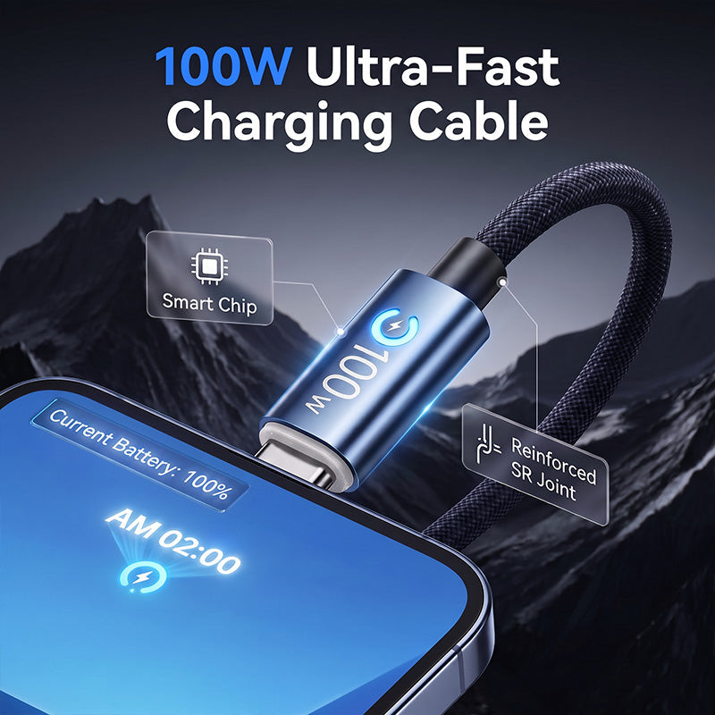 📢📢40% DE RÉDUCTION !! ⏰Câble de Charge Rapide Type-C vers Type-C