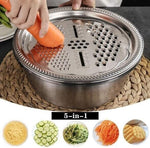🍳 OFFRE LIMITÉE – 50% DE RÉDUCTION ! 🔥 Bassin Multifonctionnel en Acier Inoxydable – Qualité Allemande, Tamis à Mailles Fines & Râpe Inclus – Idéal pour Tamiser, Filtrer et Préparer en Cuisine ✨