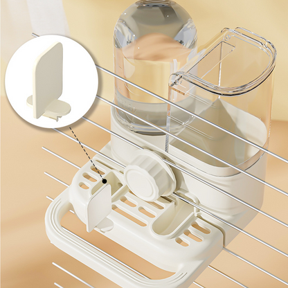 📢📢40% DE RÉDUCTION !! ⏰ Mangeoire et Abreuvoir Automatique 2-en-1 pour Cage à Oiseaux