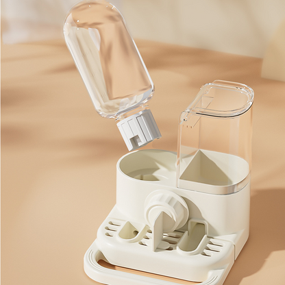 📢📢40% DE RÉDUCTION !! ⏰ Mangeoire et Abreuvoir Automatique 2-en-1 pour Cage à Oiseaux