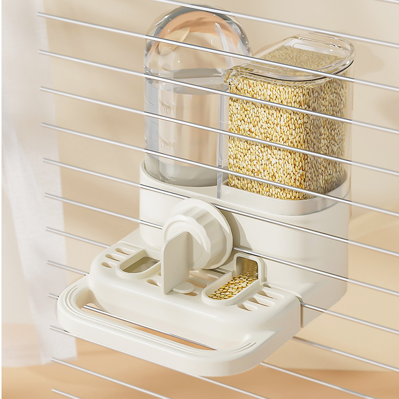 📢📢40% DE RÉDUCTION !! ⏰ Mangeoire et Abreuvoir Automatique 2-en-1 pour Cage à Oiseaux