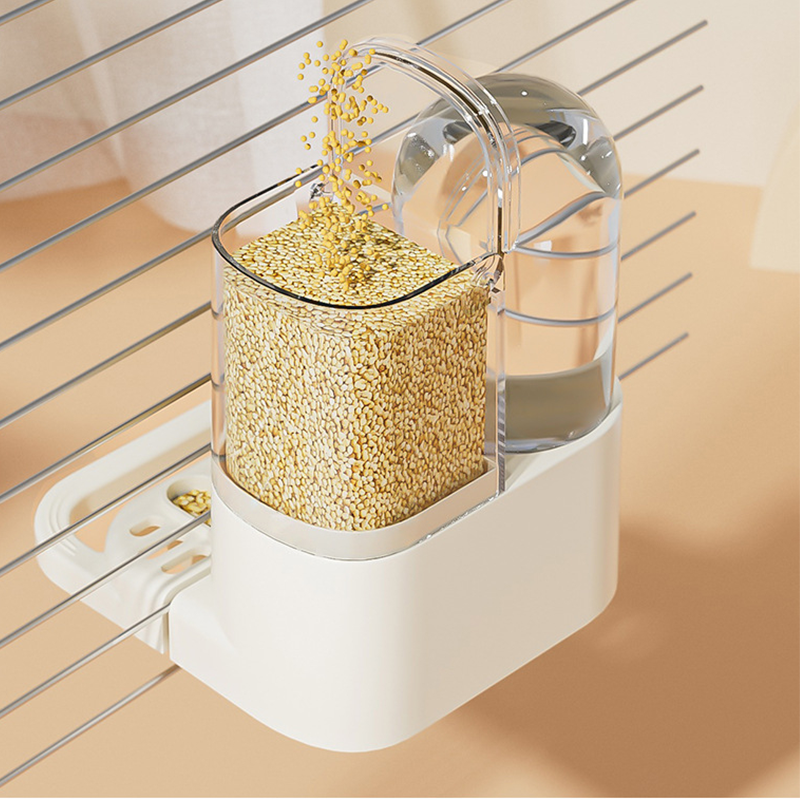 📢📢40% DE RÉDUCTION !! ⏰ Mangeoire et Abreuvoir Automatique 2-en-1 pour Cage à Oiseaux