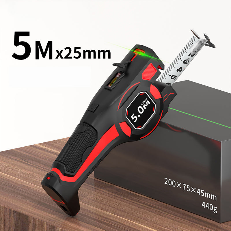 📢📢40% DE RÉDUCTION !! ⏰Mètre Ruban 2-en-1 avec Guide Laser