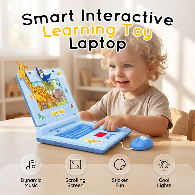 💻 50 % de réduction ! 🧸 Cahier de jeu interactif – Comprend des lumières, des effets sonores et des jeux éducatifs 🎵