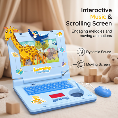 💻 50 % de réduction ! 🧸 Cahier de jeu interactif – Comprend des lumières, des effets sonores et des jeux éducatifs 🎵