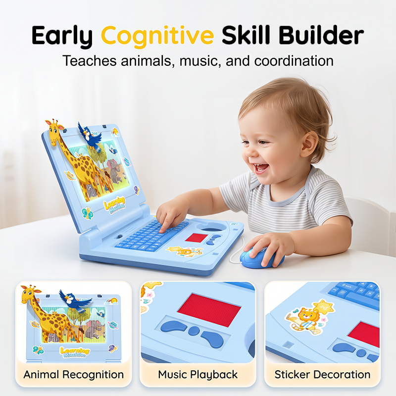 💻 50 % de réduction ! 🧸 Cahier de jeu interactif – Comprend des lumières, des effets sonores et des jeux éducatifs 🎵