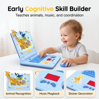 💻 50 % de réduction ! 🧸 Cahier de jeu interactif – Comprend des lumières, des effets sonores et des jeux éducatifs 🎵