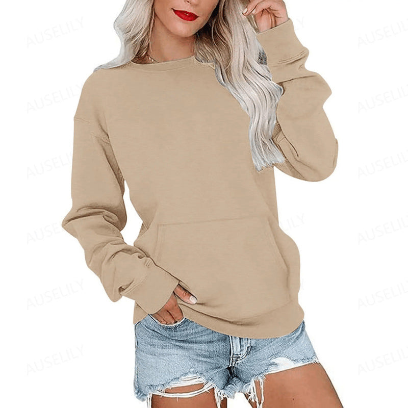 📢📢40% DE RÉDUCTION !! ⏰🌸 Sweat à col rond oversize femme – Coupe ample décontractée, matière douce et respirante, l’indispensable d’un look effortless au quotidien ☁️👖
