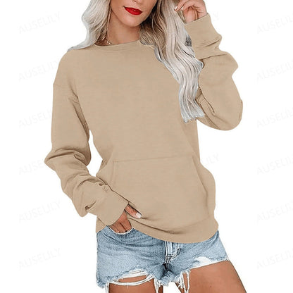 📢📢40% DE RÉDUCTION !! ⏰🌸 Sweat à col rond oversize femme – Coupe ample décontractée, matière douce et respirante, l’indispensable d’un look effortless au quotidien ☁️👖