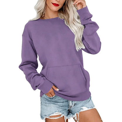 📢📢40% DE RÉDUCTION !! ⏰🌸 Sweat à col rond oversize femme – Coupe ample décontractée, matière douce et respirante, l’indispensable d’un look effortless au quotidien ☁️👖