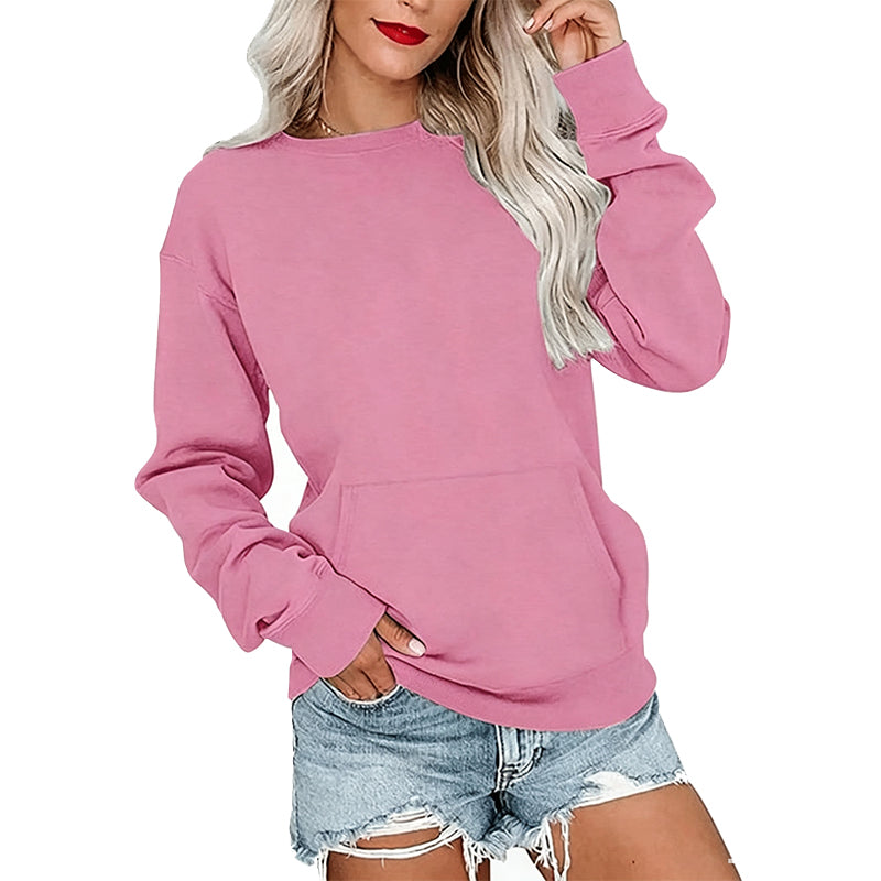 📢📢40% DE RÉDUCTION !! ⏰🌸 Sweat à col rond oversize femme – Coupe ample décontractée, matière douce et respirante, l’indispensable d’un look effortless au quotidien ☁️👖