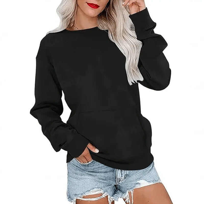 📢📢40% DE RÉDUCTION !! ⏰🌸 Sweat à col rond oversize femme – Coupe ample décontractée, matière douce et respirante, l’indispensable d’un look effortless au quotidien ☁️👖