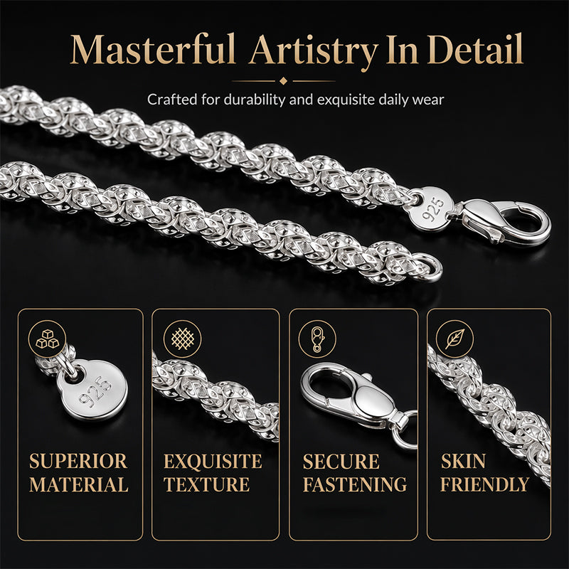 📢📢40% DE RÉDUCTION !! ⏰Bracelet et collier tendance à maillons en forme d'écailles de dragon