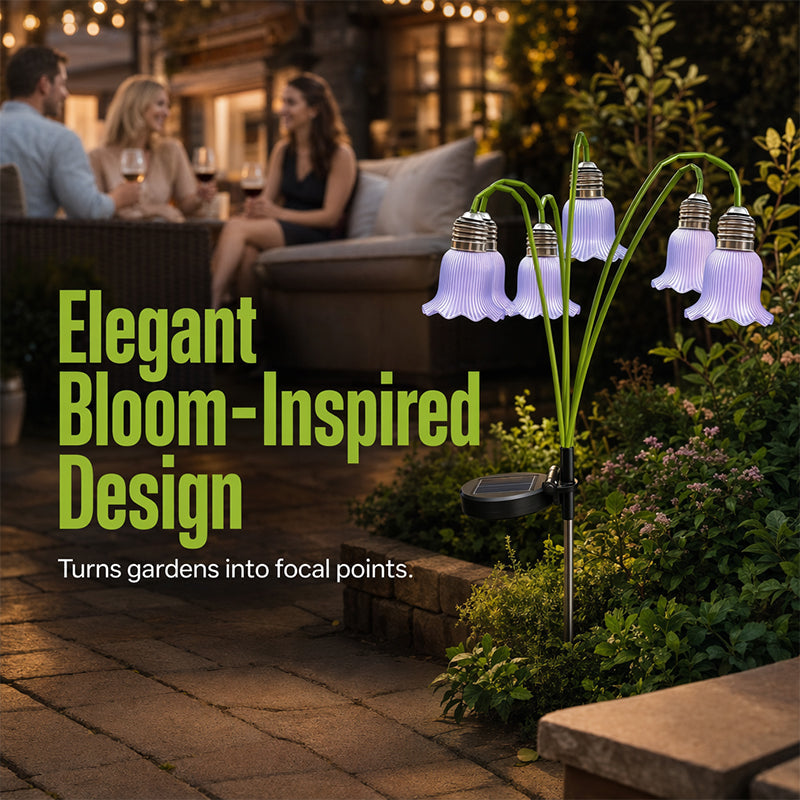 📢📢40% DE RÉDUCTION !! ⏰Lampes Solaires Fleurs Décorations de Jardin Extérieur 💐💡