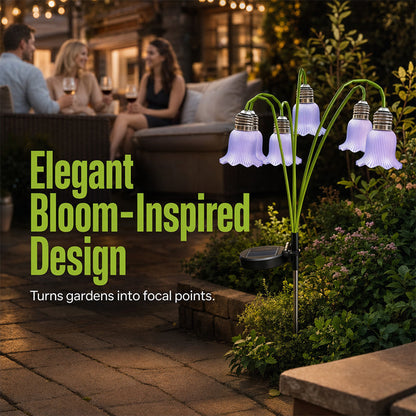 📢📢40% DE RÉDUCTION !! ⏰Lampes Solaires Fleurs Décorations de Jardin Extérieur 💐💡