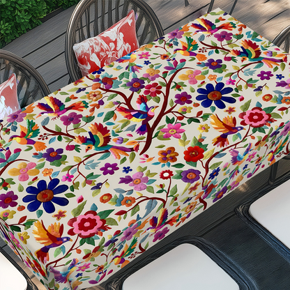 🌸🍽️ -50% ! 🏡 Nappe à Motifs Floraux Rétro – Plusieurs Tailles, Facile d’Entretien & Protection des Surfaces