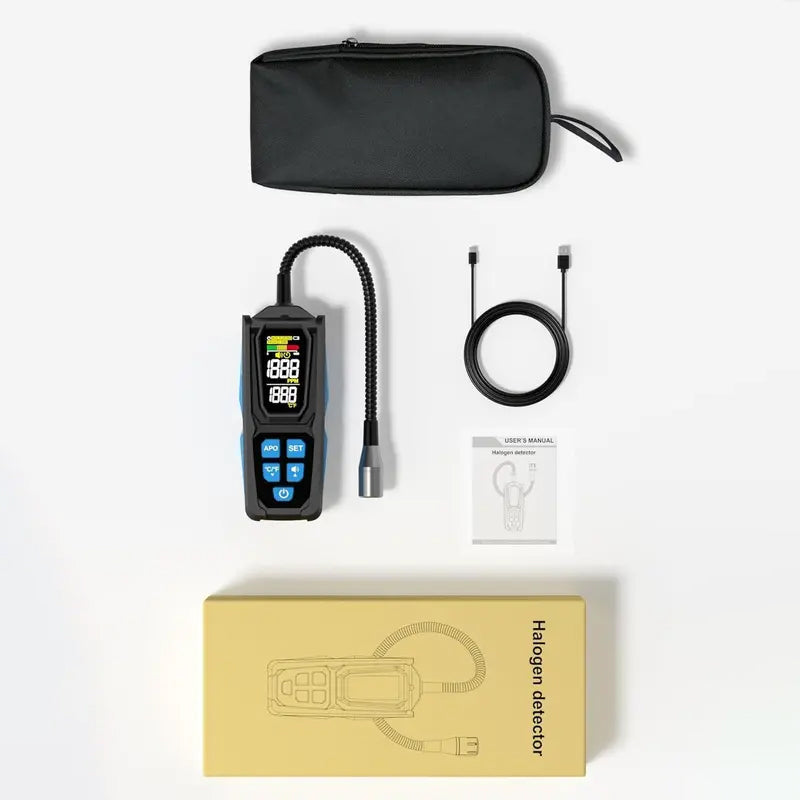📢📢40% DE RÉDUCTION !! ⏰ Détecteur de fuites halogène rechargeable – Sonde flexible, écran LCD, sensibilité maximale pour trouver la moindre micro-fuite de gaz réfrigérant sans effort 🛠️💨