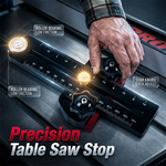 📢📢40% DE RÉDUCTION !! ⏰Butée de Table de Scie Portable Noire de Précision