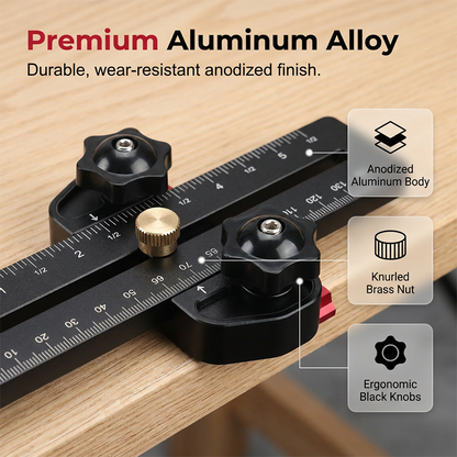 📢📢40% DE RÉDUCTION !! ⏰Butée de Table de Scie Portable Noire de Précision